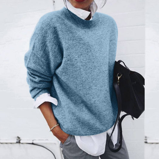 Matilda™ | Cosy Knitted Sweater with Faux Layered Shirt