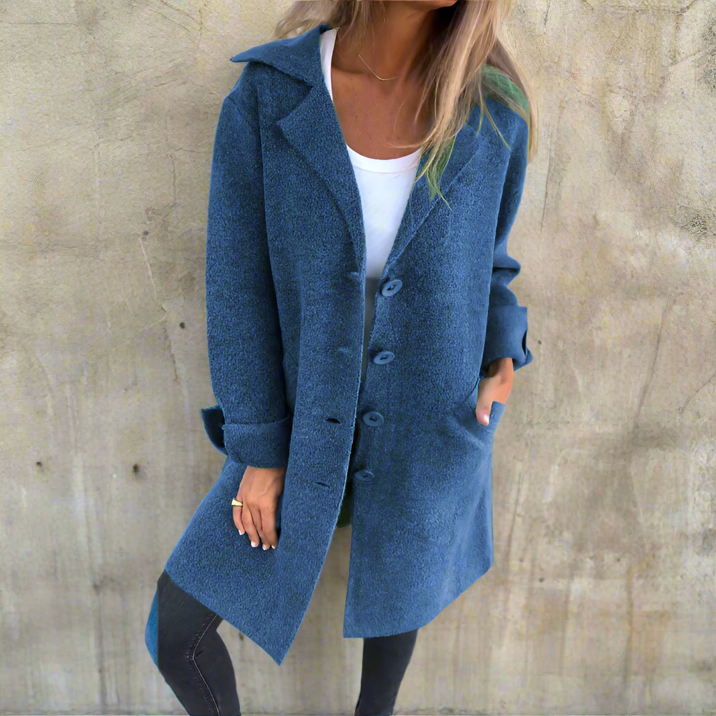 Emily™ | Casual Long Coat with Lapels