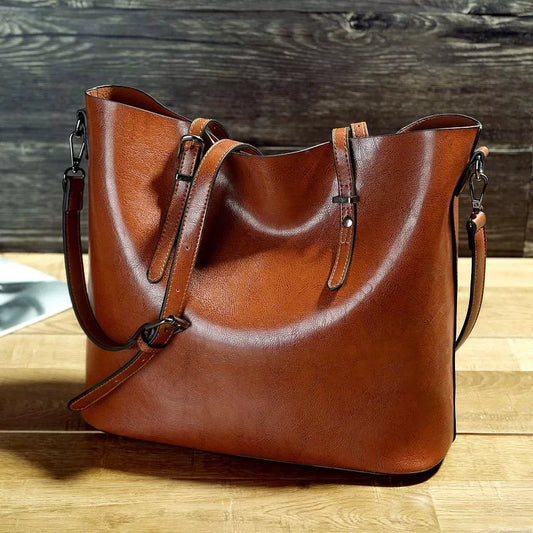 Harper | Vintage Faux Leather Shoulder Bag