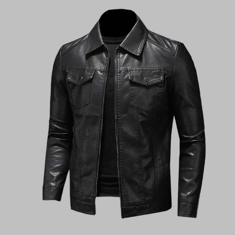 Victor™ | Classic Faux Leather Jacket